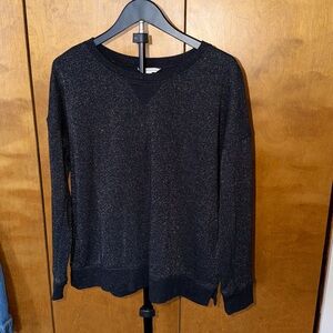 American Eagle black sparkle sweatshirt XL